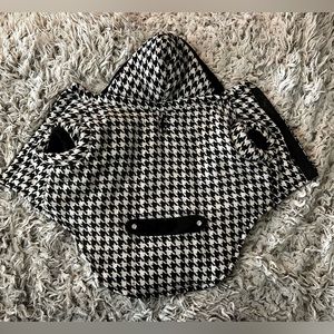 Stylish Black and White Dog Hoodie